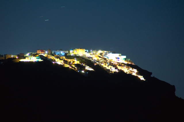 Vista from the hotel by night