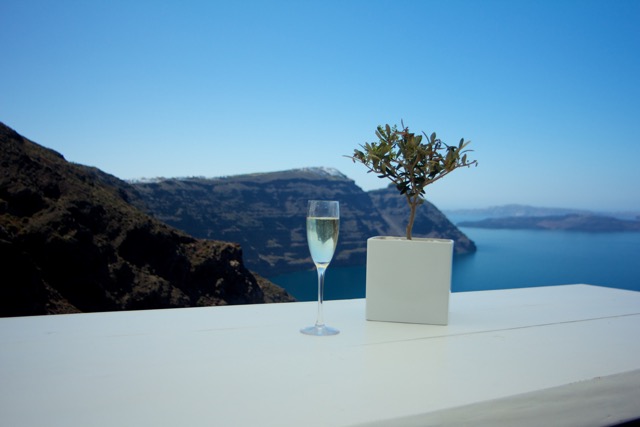 Champagne witha view